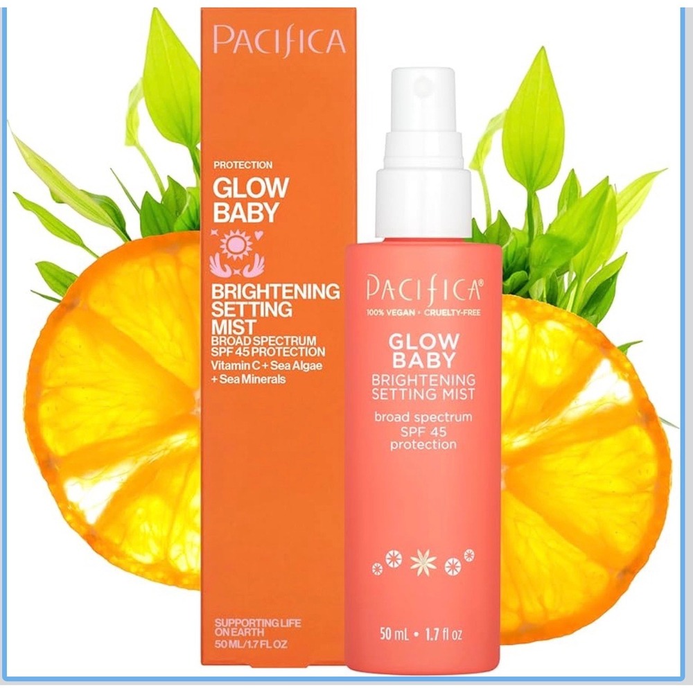 Pacifica Glow‎ Baby Brightening Setting Mist SPF 45 Protection 1.7 fl oz